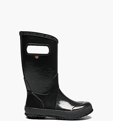 Rainboot Solid Kids' Lightweight Waterproof Boots in Black for $37.90