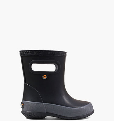 Skipper Solid Kids' Rain Boots in Black for $29.90