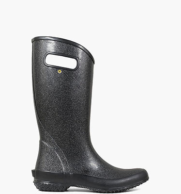 Rainboot Glitter Women's Slip On Rain Boots in Black for $75.00