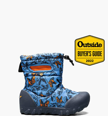 B-MOC Snow Cool Dinos Kids' Winter Boots in Blue Multi for $45.00