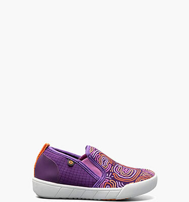 Kicker II Slip On Cloud Geo Kid's Outdoor Shoes in Purple Multi for $29.90