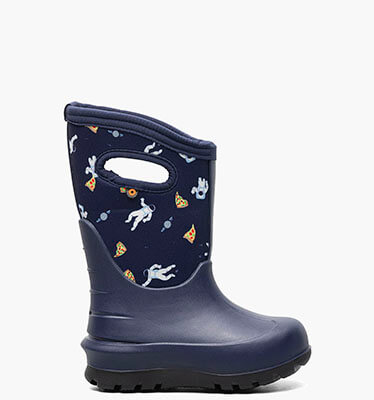 Neo-Classic Space Pizza Kid's Winter Boots in Navy Multi for $69.90