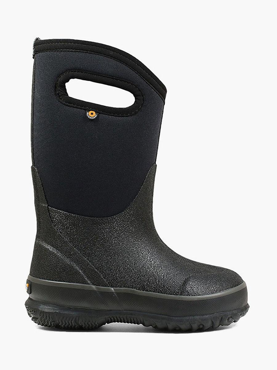 kids black snow boots