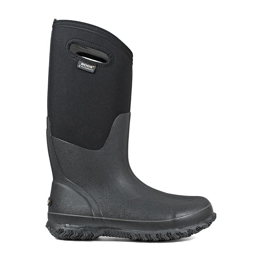womens wide black boots