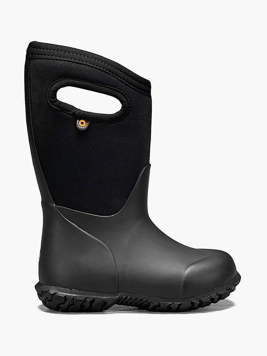 kids black rain boots
