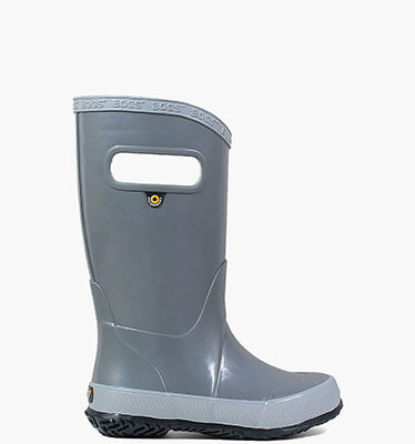 Rainboot Slip On Solid Kids' Rain Boots in Gray for $47.50