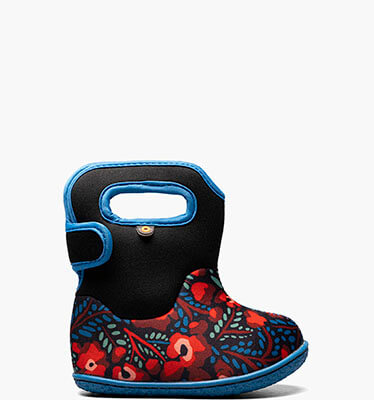 Baby Bogs Super Flower Toddler Rain Boots in Black Multi for $52.25
