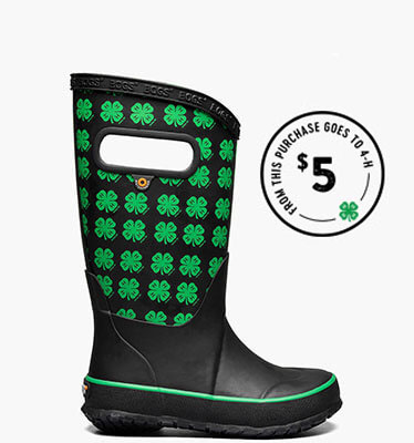 Rainboot 4-H Kids' Rain Boots in Black Multi for $47.50