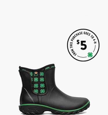Sauvie Slip On Boot 4-H Women's Waterproof Slip On Snow Boots in Black Multi for $85.50