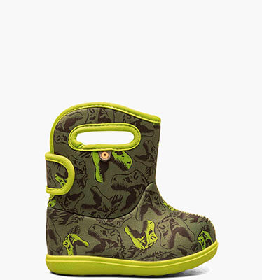 Baby Bogs II Cool Dino Toddler Rain Boots in Dark Green Multi for $52.25