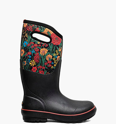 Classic II Vintage Floral Women's Farm Boots in Black Multi for $120.00