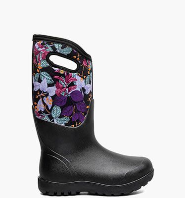 Neo-Classic Fall Foliage Women's Farm Boots in Black Multi for $140.00