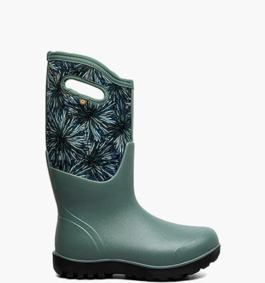 Neo-Classic Firework Floral Women's Farm Boots in Loden Multi for $140.00