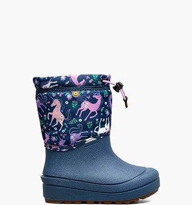 Snow Shell Boot Unicorn Meadow Kids' Winter Boots in Indigo Multi for $65.00
