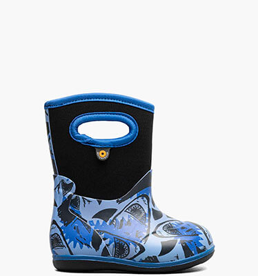Baby Classic Sharks Waterproof Baby Boots in Blue Multi for $55.00