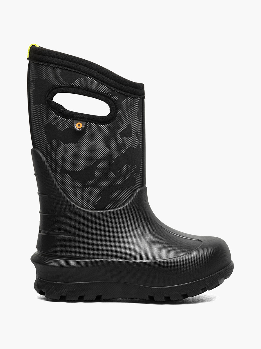 Kids Bogs Neo Classic Metallic Camo Winter Boots Little 3 Black