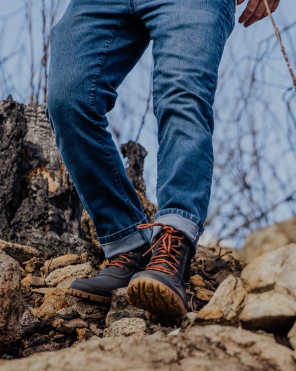 Image features the men's Urban Arcata lace in the woods. 