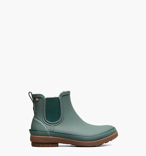 Amanda Chelsea II Women's Slip On Rain Boots in Spruce for $95.00