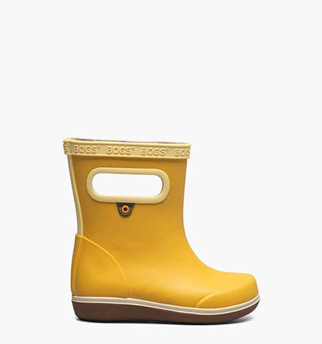 Skipper II Solid Kid's Rainboots in Mustard for $40.00