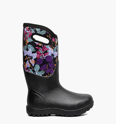 Neo-Classic Fall Foliage Women's Farm Boots in Black Multi for $140.00