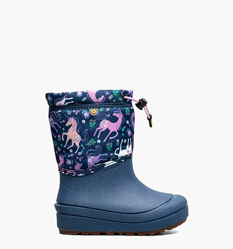 Snow Shell Boot Unicorn Meadow Kids' Winter Boots in Indigo Multi for $65.00