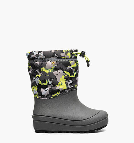 Snow Shell Boot Camo Texture Kids' Winter Boots in Gray Multi for $65.00