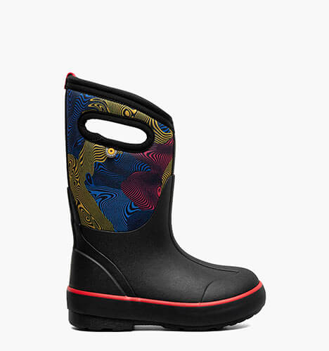 Classic II Warped Stripes Kids' 3 Season Boots in Black Multi for $80.00