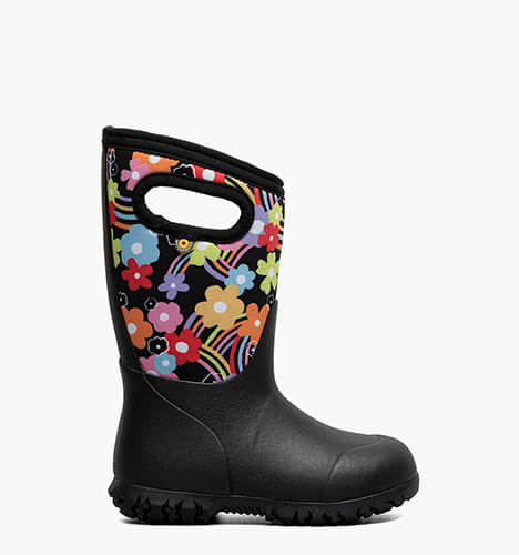 York Groovy Rainbow Kids' 3 Season Boot in Black Multi for $65.00