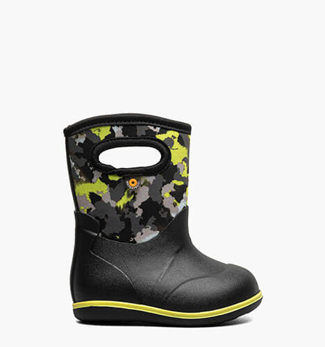 Baby Classic Camo Textures Waterproof Baby Boots in Black Multi for $55.00