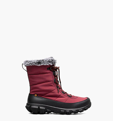 Cedar Quilt Lace Women's Waterproof Boots in Garnet for $120.00